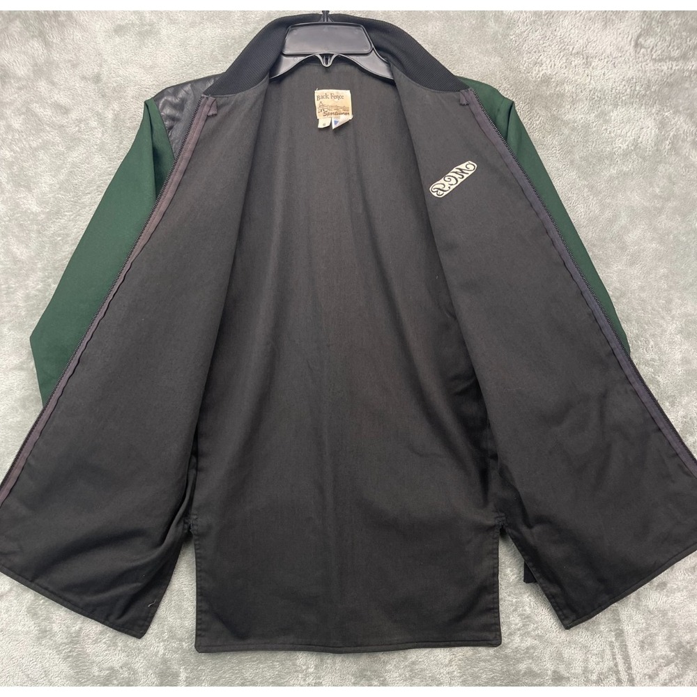VTG Back Fence Sportswear Shooting Jacket Sz S Green Hunting Made in USA - Picture 2 of 7